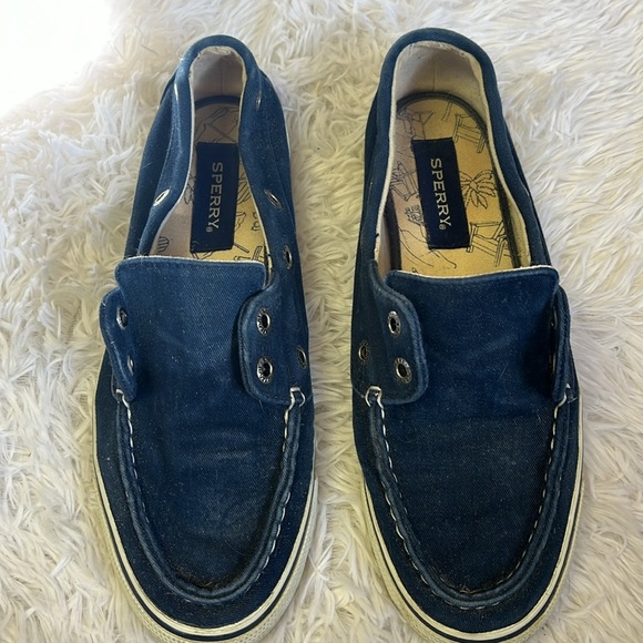 SPERRY navy blue women's boat dock shoes 8.5 - Picture 2 of 7